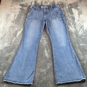American Eagle Curvy Super High-Rise Flare Jeans Next Level Stretch 14 X-Long